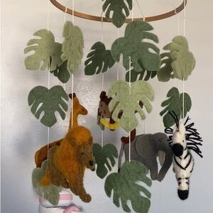 Baby Nursery Jungle Safari Felt Mobile